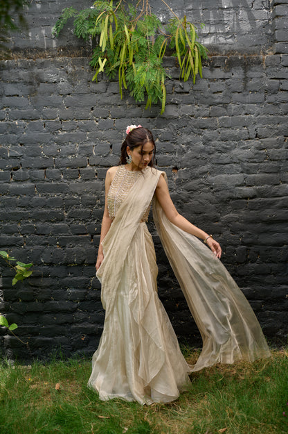 Enchanted Ivory(Saree)