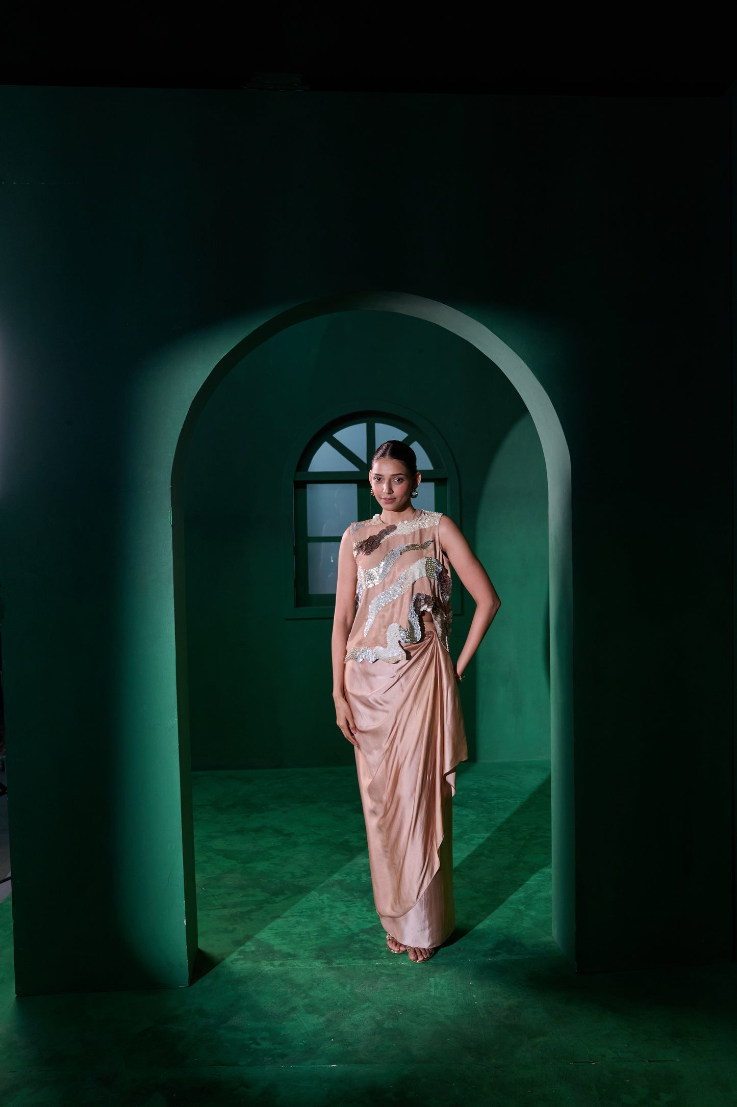 Whispering Sands (Top with Skirt and Detachable palla)