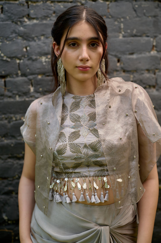 Pearl in the Graden(Blouse with Jacket)