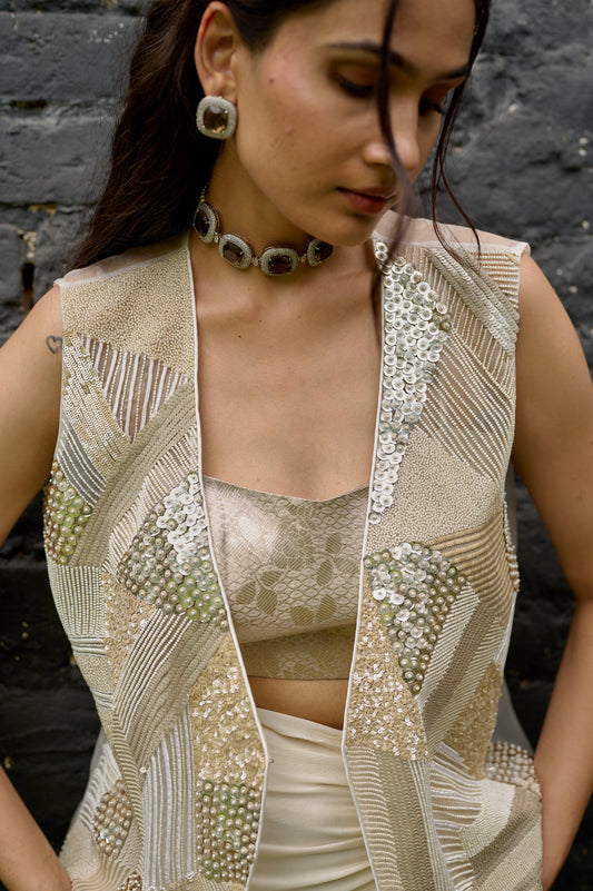 Duchess of Pearl(Jacket with bustier)