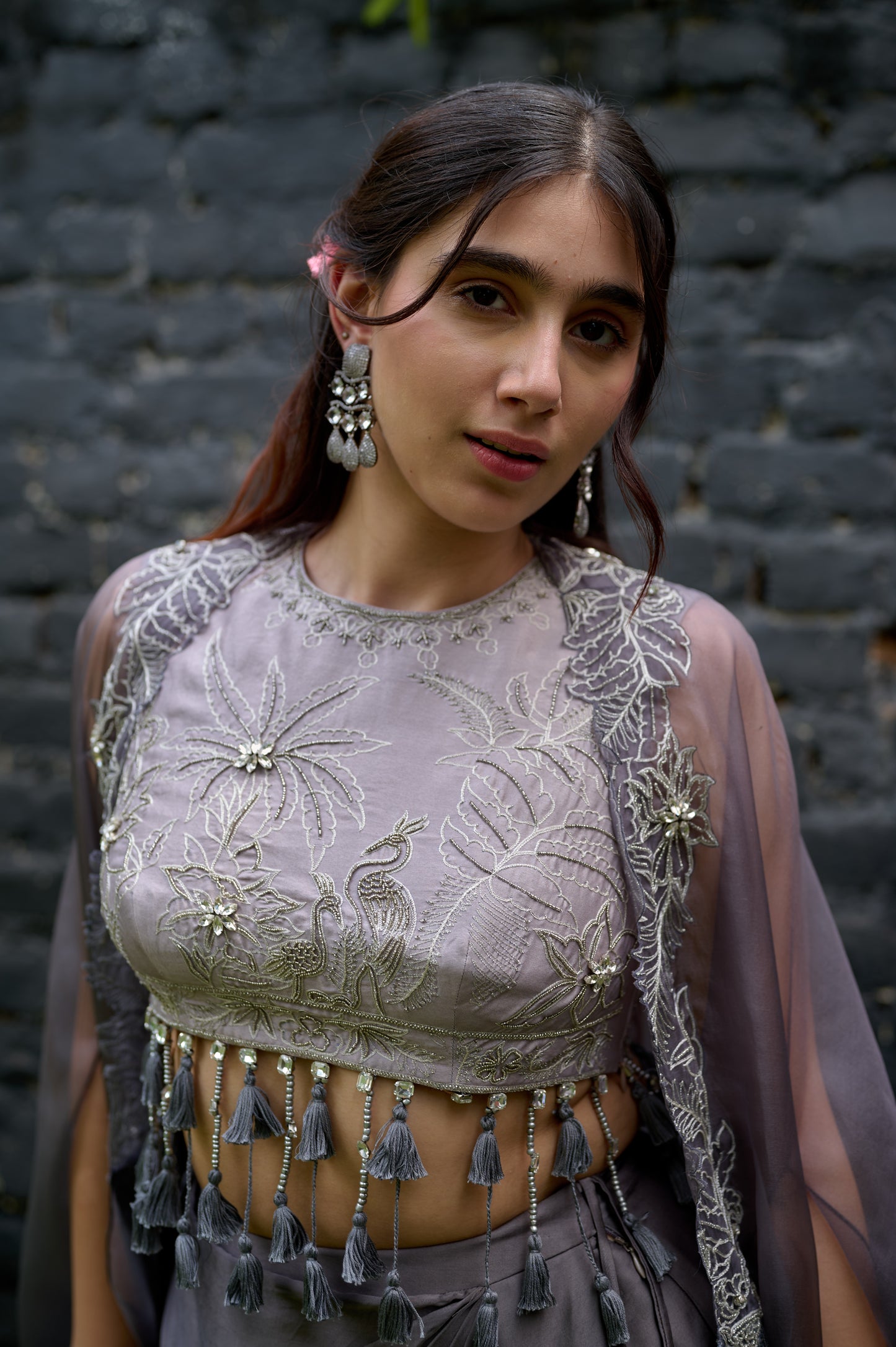 Celestial Smoke(Blouse with cape)
