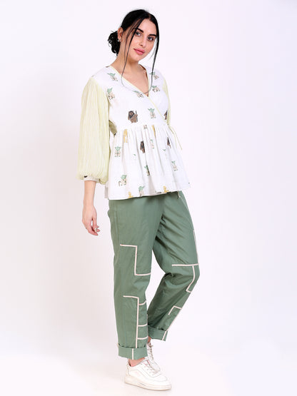 Spaghetti tie knot top
