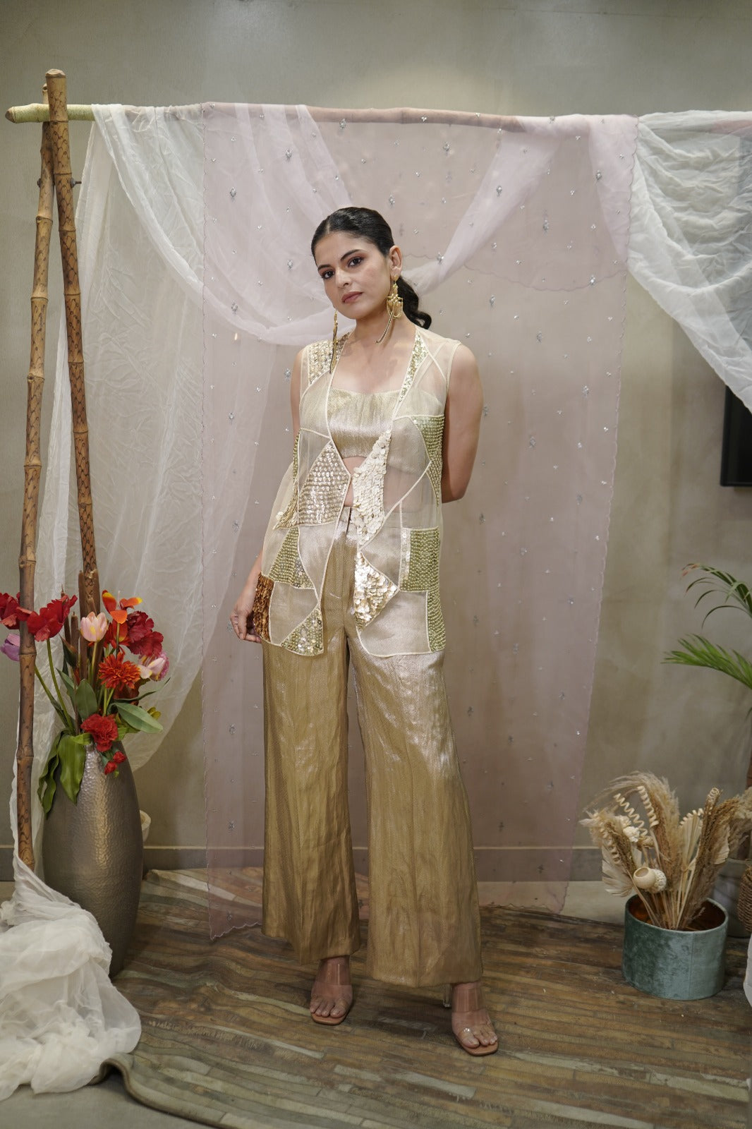 Golden Mosaic( Jacket with Bustier)