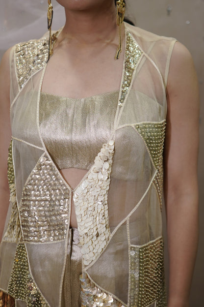 Golden Mosaic( Jacket with Bustier)