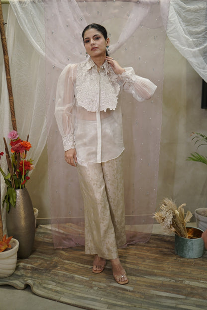 Ivory Allure (Shirt with Bustier)