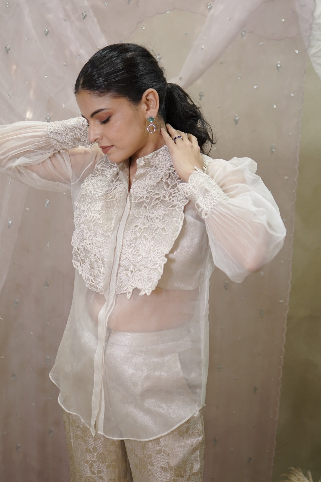 Ivory Allure (Shirt with Bustier)