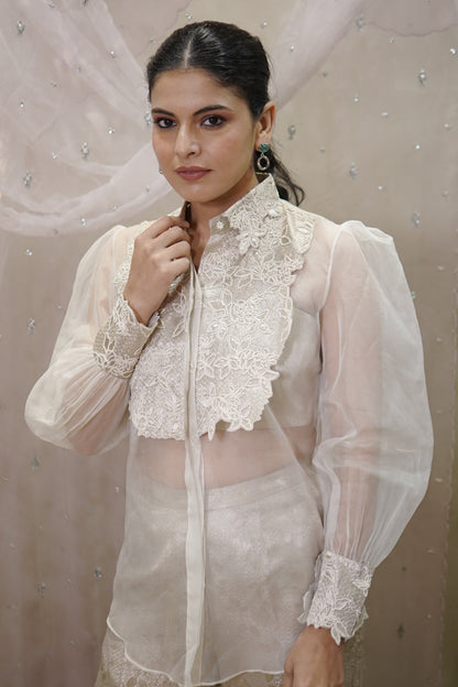 Ivory Allure (Shirt with Bustier)