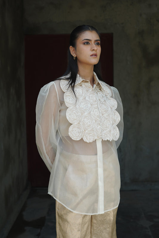 Pearl & Gold(Shirt with bustier)