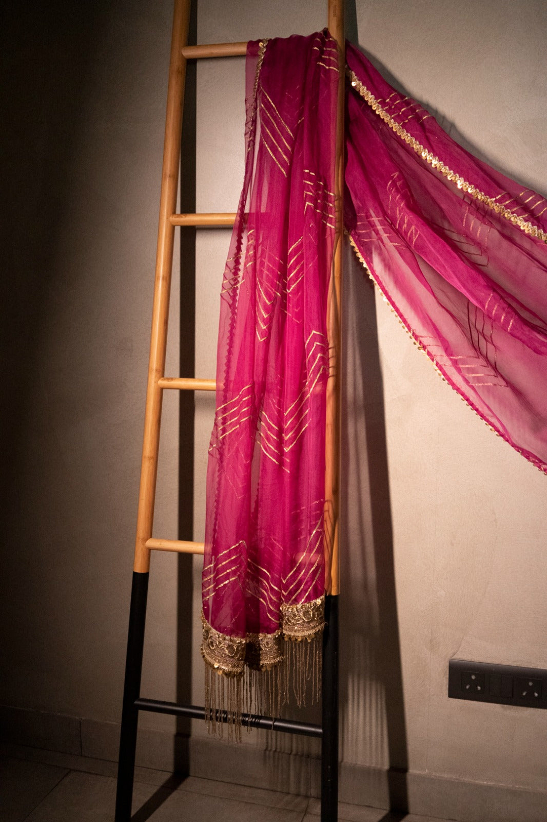 Pink Organza Saree