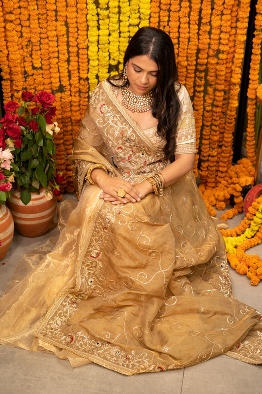 Golden Lehenga