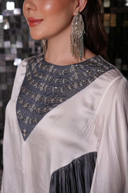 Ivory Drift Drape(Top)